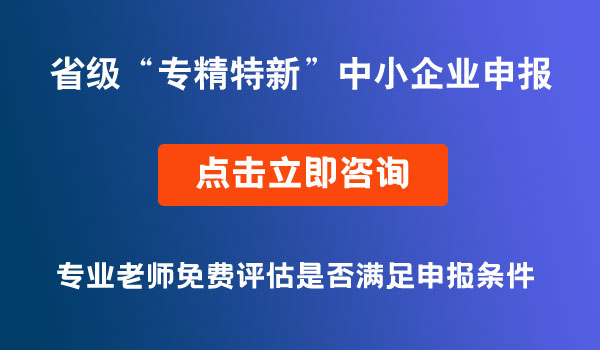 專(zhuān)精特新中小企業(yè)申報(bào)